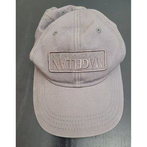 RARE Upside Down Magellan Outdoors Gray Strap Back Dad Cap Hat Fishing Hiking